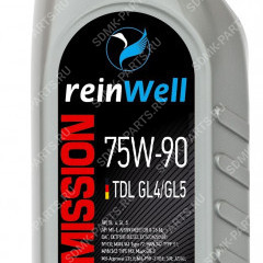 ReinWell Трансмиссионное масло 75W-90 TDL GL4/GL5, 1л 1209 ReinWell Трансмиссионное масло 75W-90 TDL GL4/GL5, 1л 1209